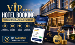 VIP Hotel Booking with Cashback & Rewards